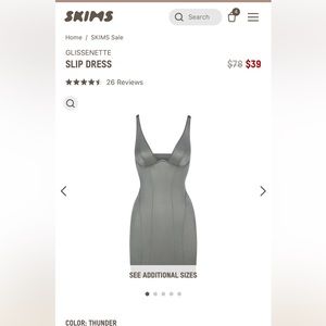 Never worn skims grey dress